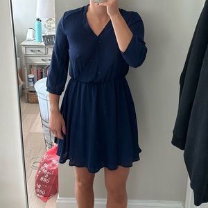 Lush long sleeve dress, blue